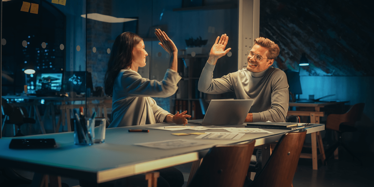 A group of small business owners during a meeting